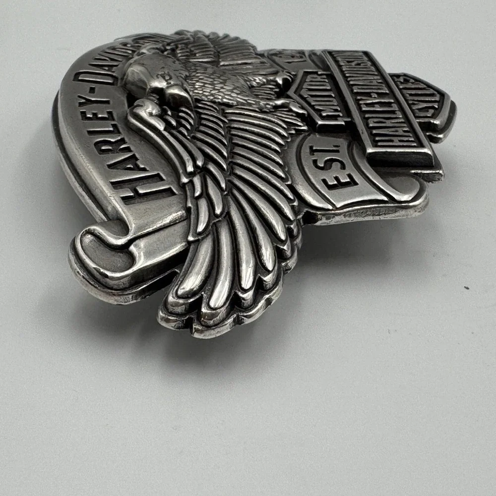 Harley-Davidson 2008 Eagle Bar & Shield Belt Buckle Silver 99401-09VM Biker Mens